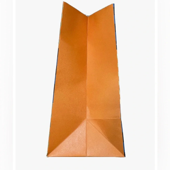 LOUIS VUITTON Authentic Gift Shopping Bag Orange/Blue SIZE 15.6 X 13.25 X 6.25 - Picture 6 of 7